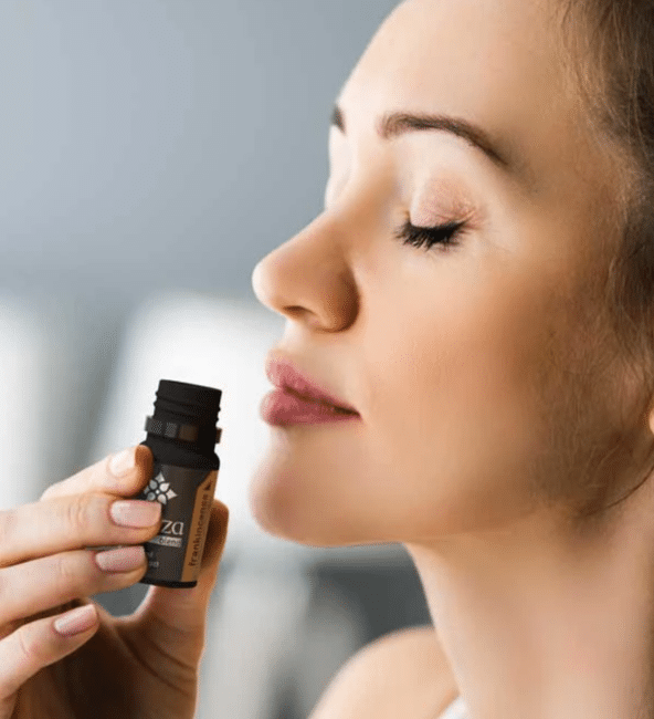 BeautifulWomanSmellEssentialOil